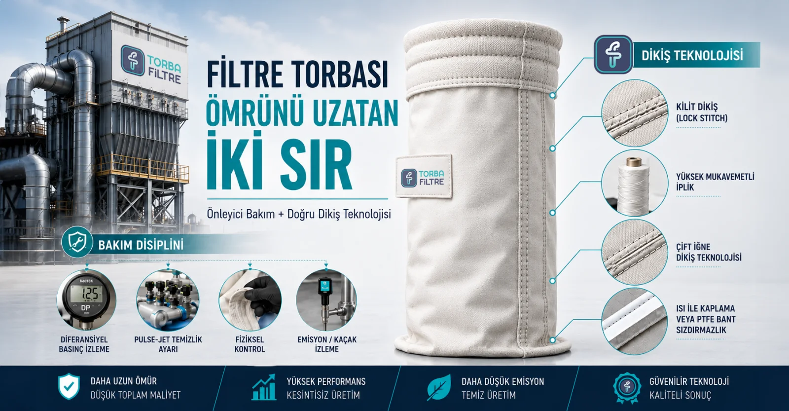 Filtre Torbası Ömrünü Uzatan İki Sır: Önleyici Bakım ve Doğru Dikiş Teknolojisi